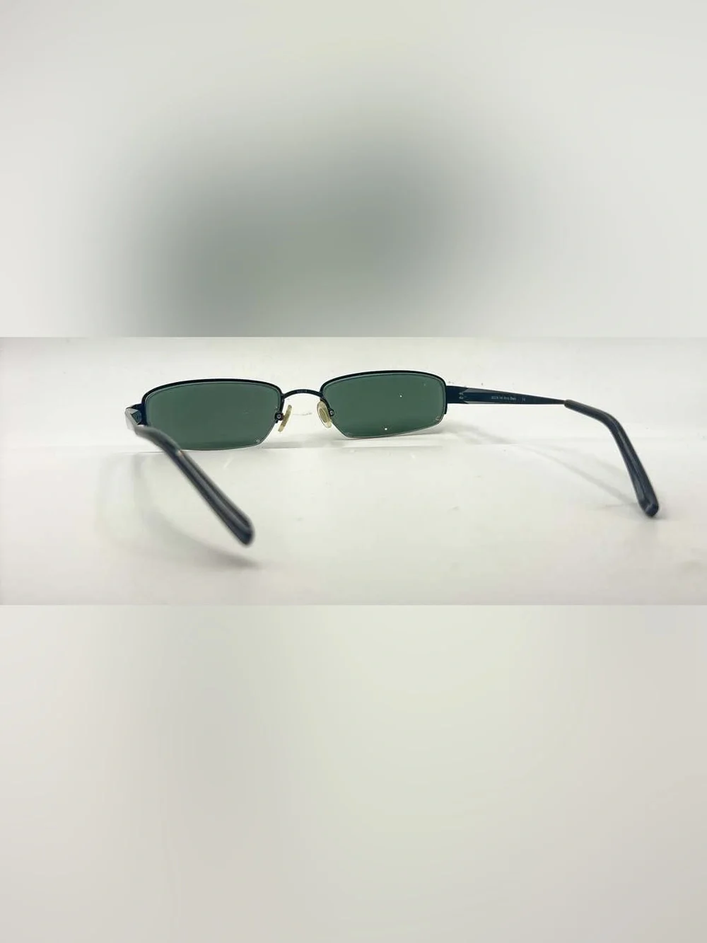 SR818 Black Oval Half-Rim Sunglasses Frames Only